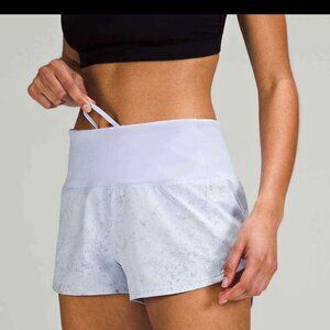 NWT Lululemon Hotty Hot Low-Rise Lined Short 6 Gravel Dust Pastel Blue